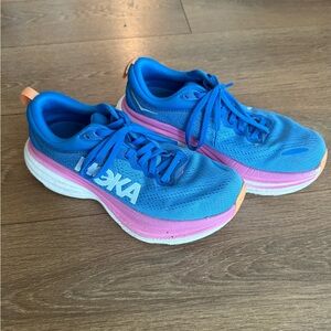 Hoka One One Blue and Pink Women's Sneakers